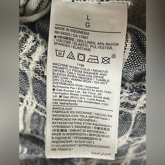 NWT GAP Linen-Blend Smocked Jumpsuit Size Large NWT - Picture 9 of 10